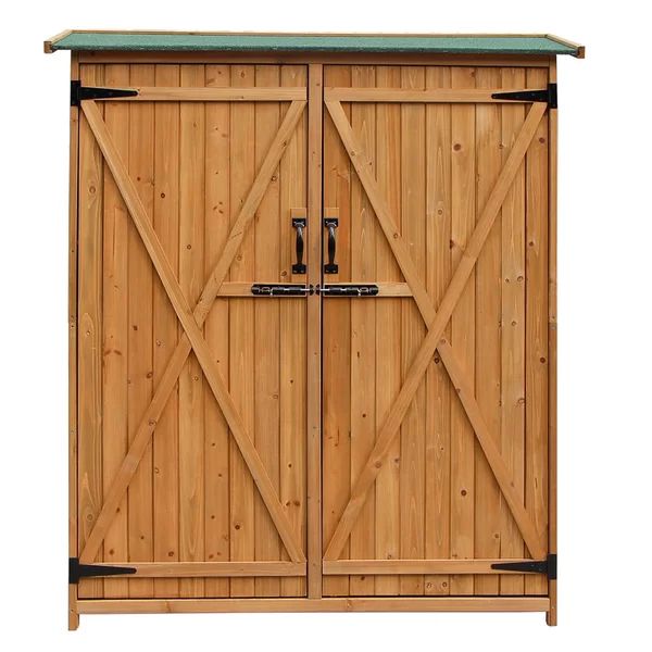 Outdoor Garden 4 ft. 7 in. W x 1 ft. 7 in. D Solid Wood Lean-To Tool Shed | Wayfair North America