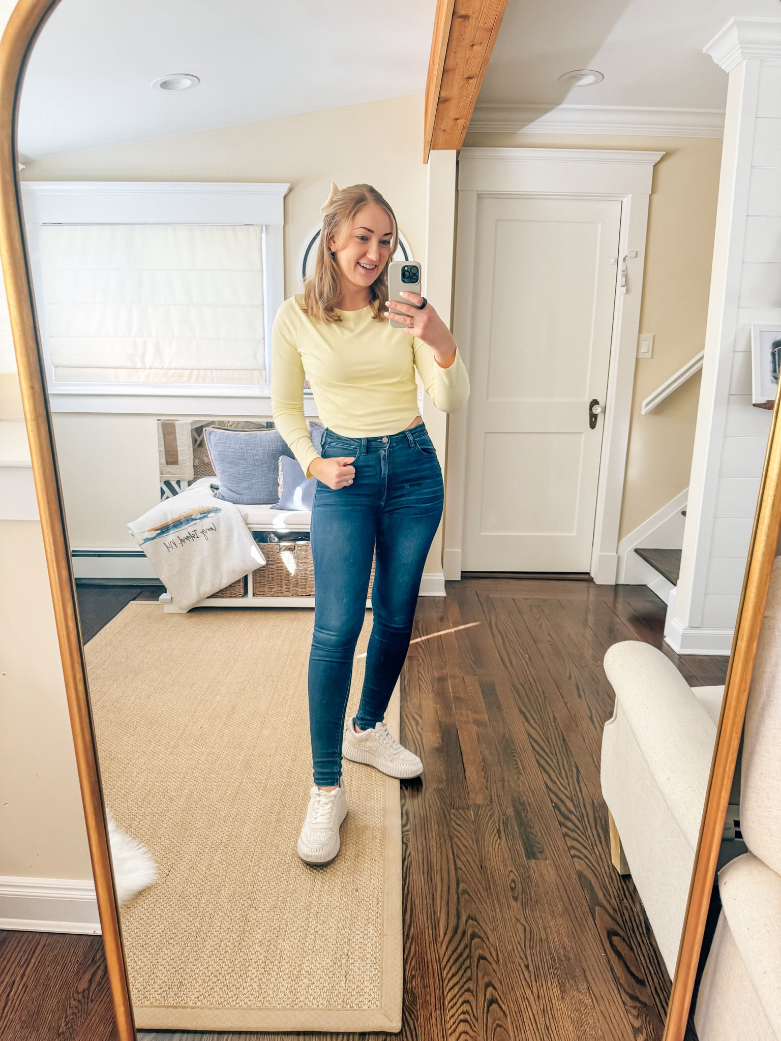 Target circle week is here! My top is under $10 with the target circle deals and the perfect spring top! My shoes are also from target and my most worn sneakers. Jeans are from American eagle and also on sale!

Target circle week deals, tops on sale, spring outfit on sale, spring casual outfit, denim 

#LTKsalealert #LTKxTarget #LTKfindsunder50