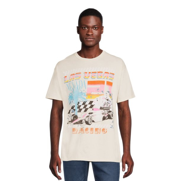 Motor Sports Men's Racing Graphic T-Shirt with Short Sleeves, Sizes S-XL | Walmart (US)