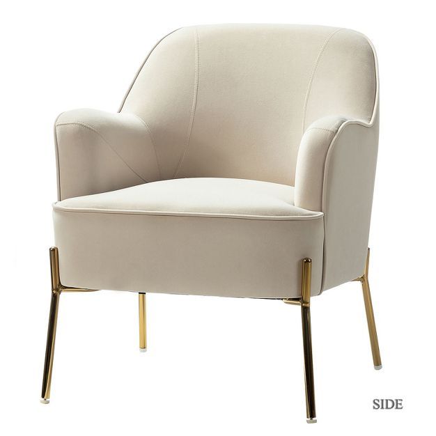 Odo Upholstered Accent Chair Velvet Comfy Living Room  Arm Chair | Karat Home | Target