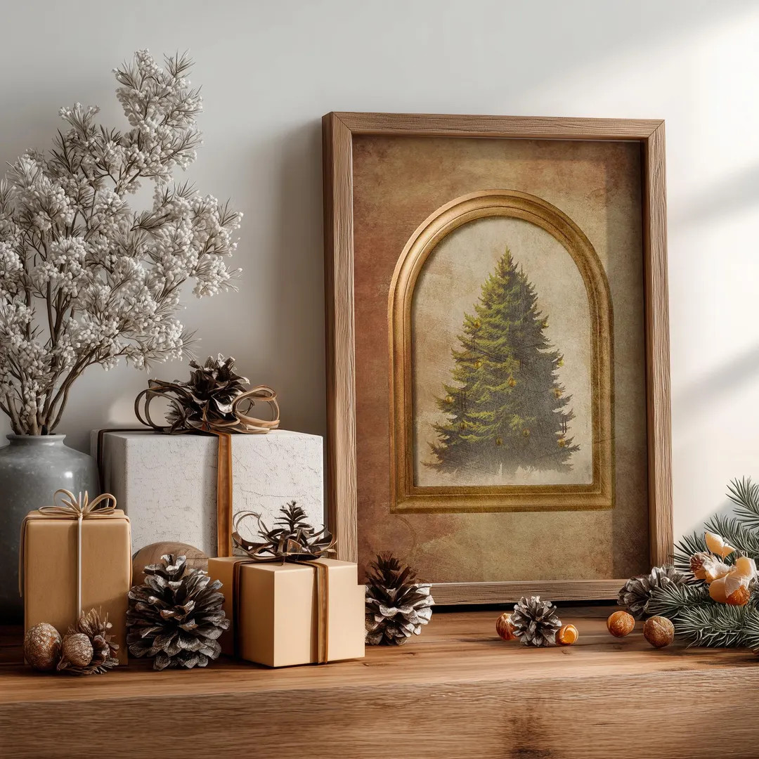 Studio Mcgee Christmas Tree Print, Viral Christmas Tree Art, Target Decor, Viral Christmas Tree P... | Etsy (US)