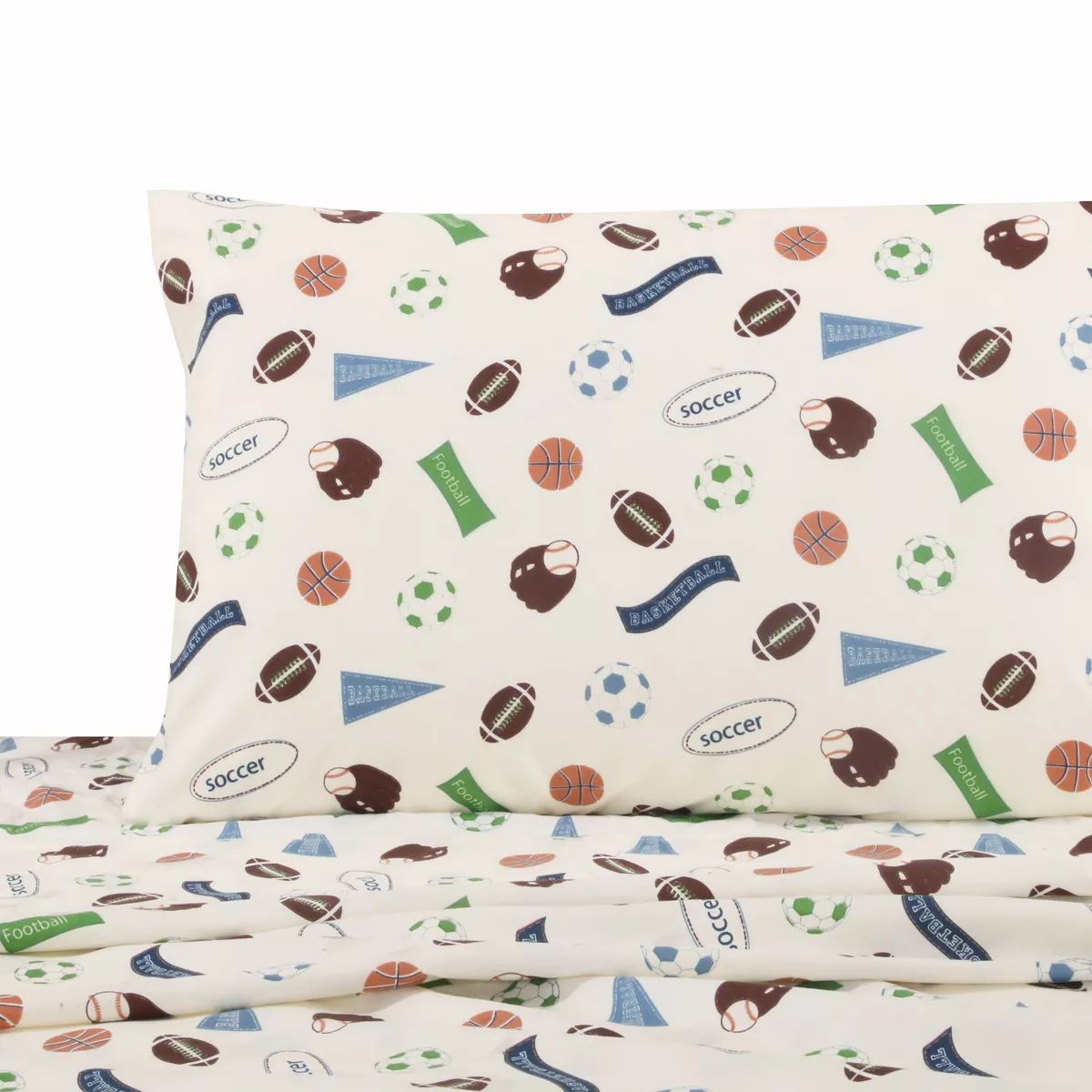MVP Kids Sheet Set - One Flat Sheet Twin, One Fitted Sheet Twin, One Pillowcase - Levtex Home | Target