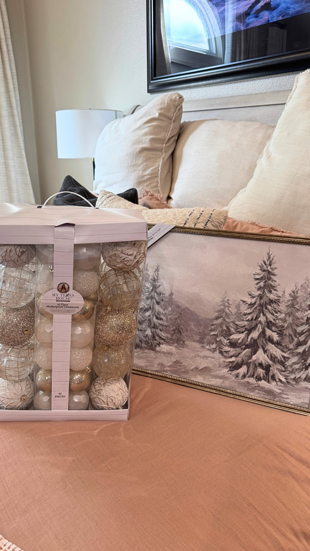 Christmas decor at Walmart is hitting the shelves! Love the My Texas House vibe for our bedroom. Can’t wait to add these gorgeous Christmas ornaments and picture to the decor! 🌲❄️✨#christmas #walmartchristmas #christmasdecor #christmastree #christmasornaments #mytexashouse #walmartfinds 

#LTKHome #LTKSeasonal #LTKFindsUnder50