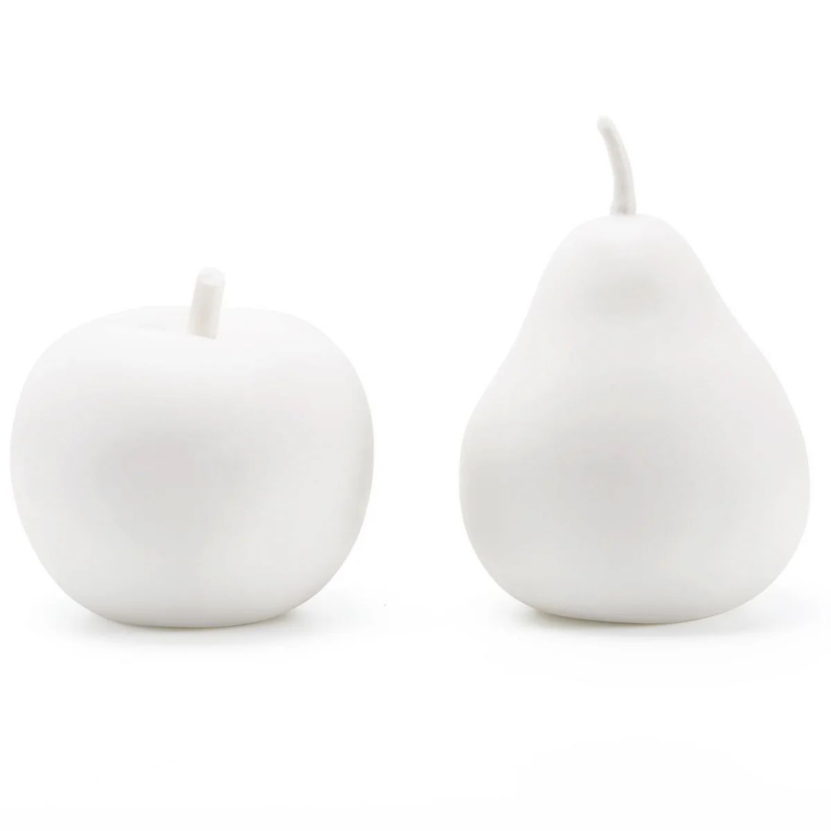 Villa & House Apple and Pear Set of 2 Porcelain Figures | Mintwood Home