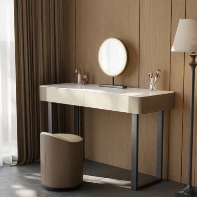 Modern Makeup Vanity With Stool | Wayfair North America