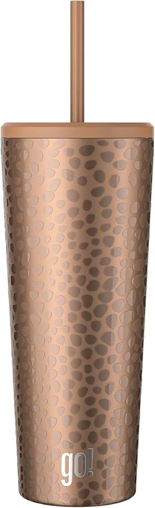 24oz Stainless Steel Straw Tumbler with Triple Insulation & Copper Lining – Keeps Drinks Cold f... | Amazon (US)