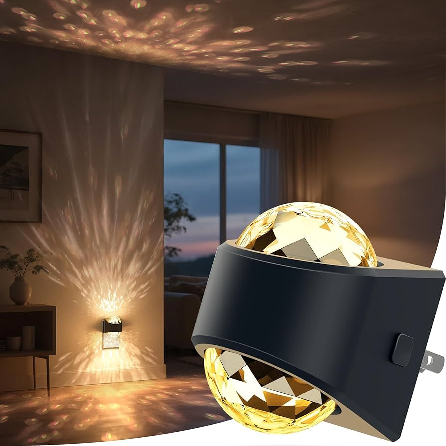 Briignite Night Light, Night Lights Plug into Wall, LED Projector Night Light, Soft White for Bed... | Amazon (US)