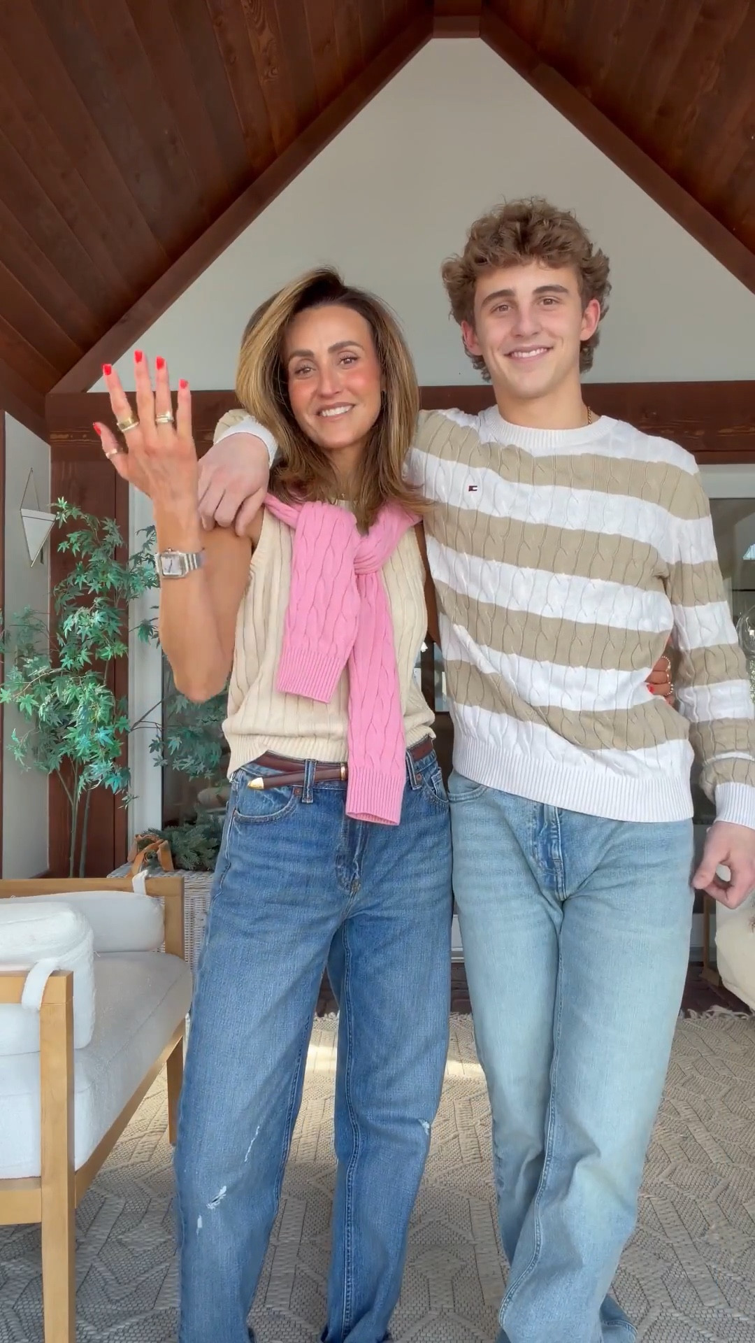 Same brand, different generation! A proof that 90s are back 🙌🏽 - or perhaps they never left! I wore it first, just saying 😏 Okay, but all jokes aside, these cable knit classics really are timeless! I’m wearing size 2 in jeans (they fit on the more generous side, size down!) xs on sweaters and Antonio wears 30x32 jeans and medium on sweater 
@tommyhilfiger #tommyfamily #ad 

#LTKOver40 #LTKootd #LTKMens