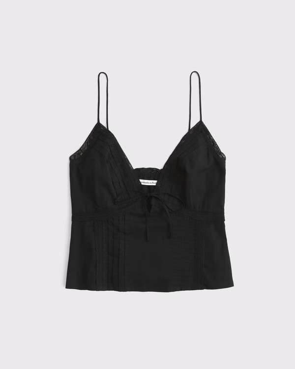 Women's The A&F Bella Tie-Front Cami | Women's Tops | Abercrombie.com | Abercrombie & Fitch (US)