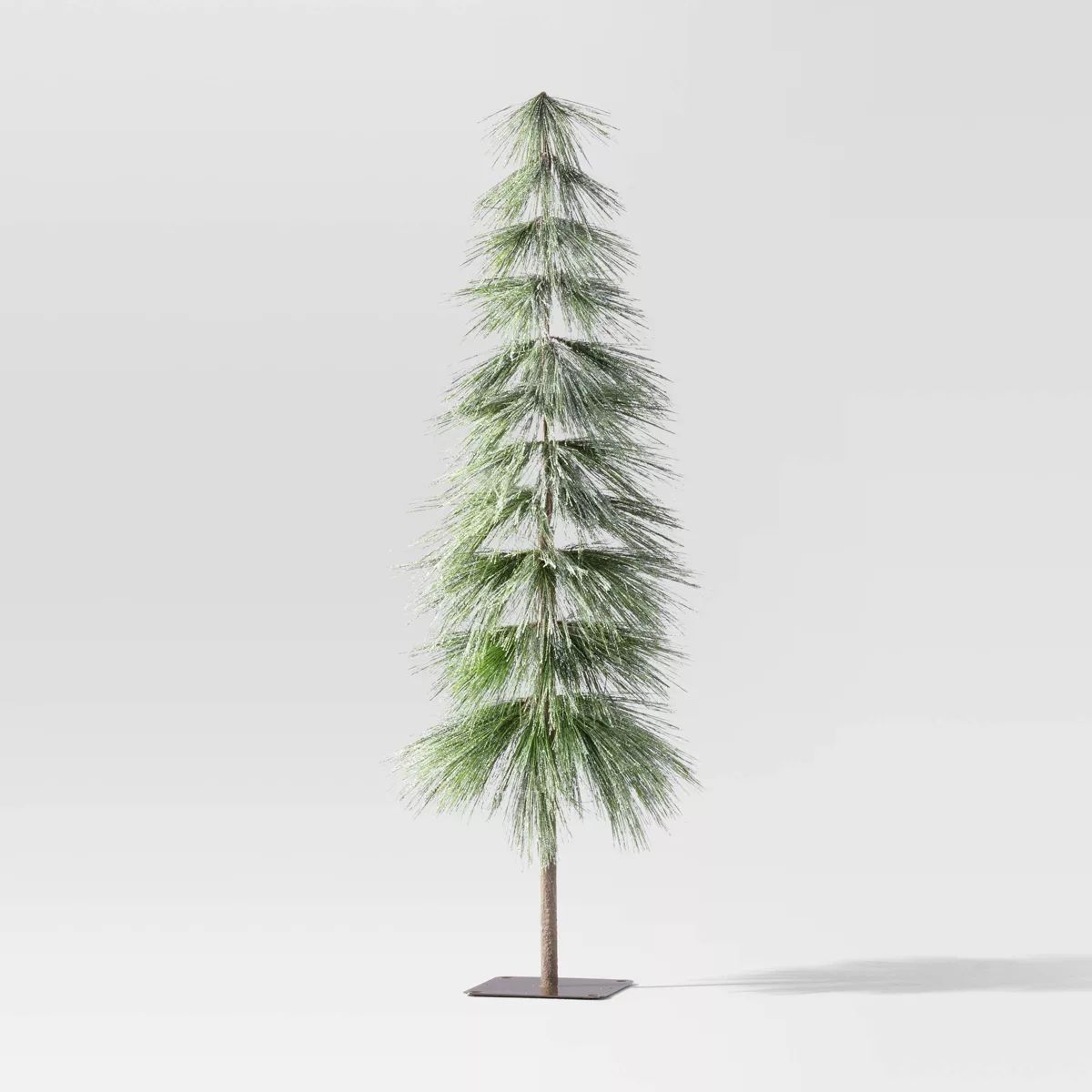 4' Unlit Glittered Downswept Hard Needle Alpine Mini Artificial Christmas Tree - Wondershop™ | Target