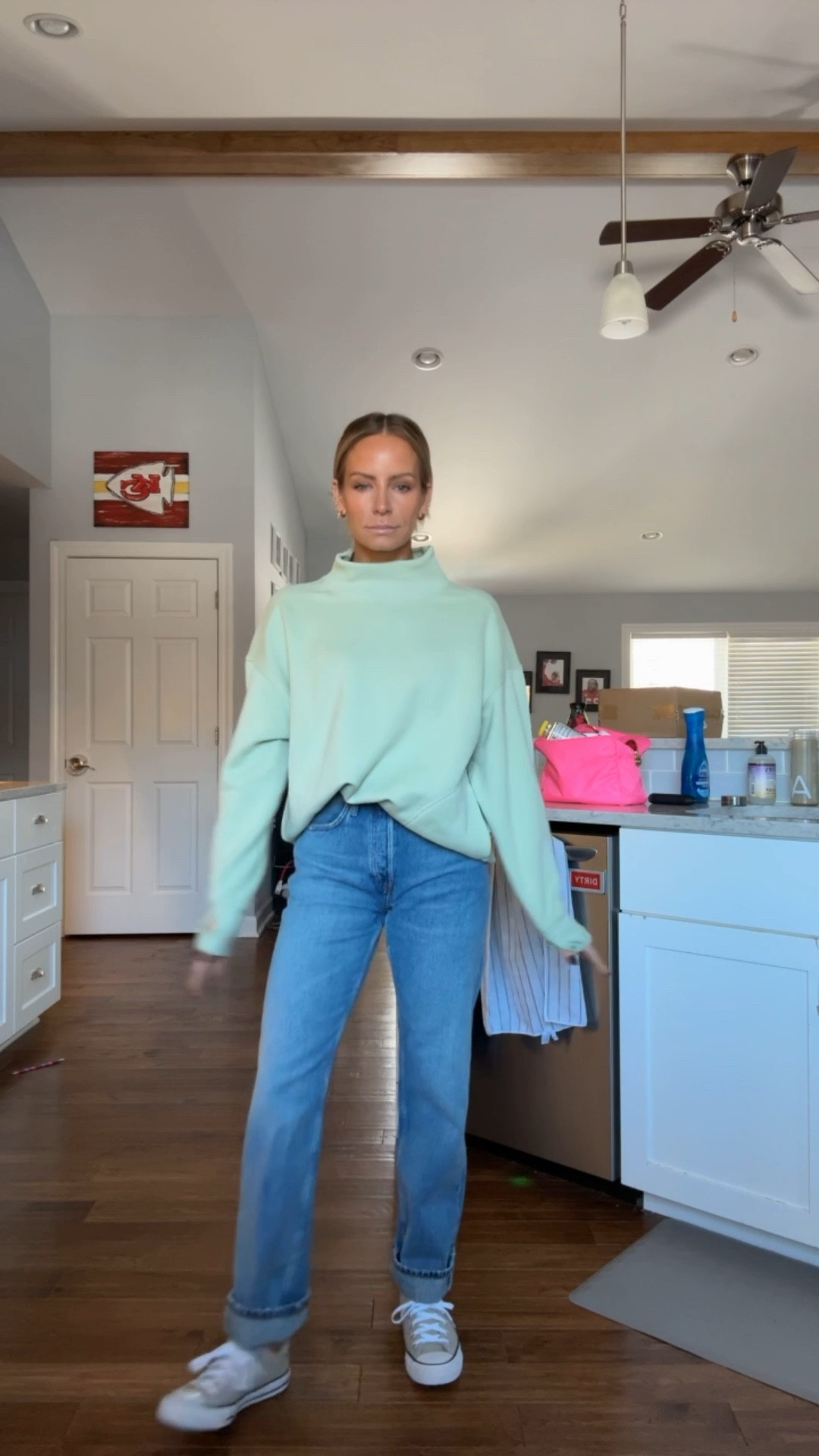 Today’s outfit 🫶🏽

My jeans are expensive but I just love them so much 😬
Mock neck: small 
Jeans: 24


#LTKOver40 #LTKootd