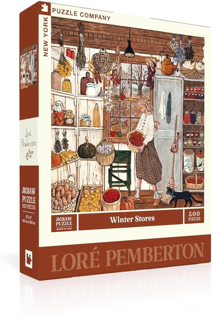 New York Puzzle Company - Loré Pemberton Winter Stores - 500 Piece Jigsaw Puzzle for Adults by L... | Amazon (US)