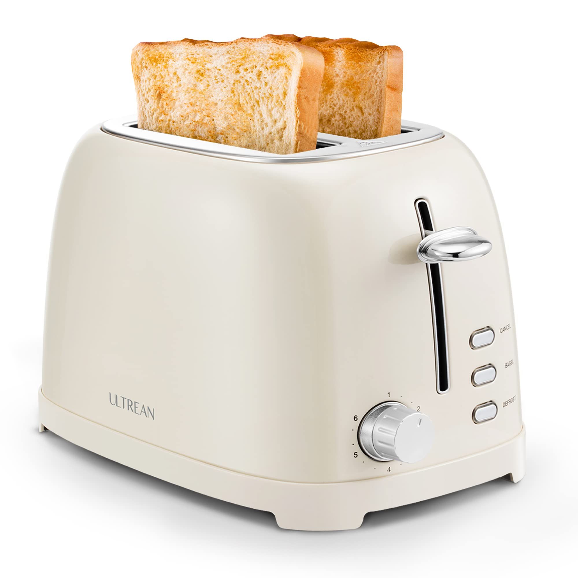 Ultrean Toaster 2 Slice with Extra-Wide Slot, Stainless Steel Toaster with Removable Crumb Tray, ... | Amazon (US)
