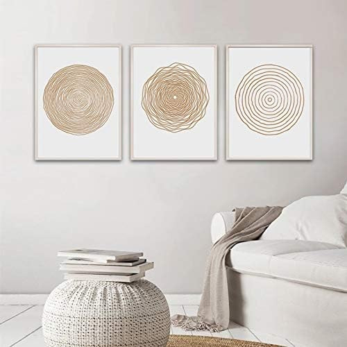 Mid Century Modern Wall Art - Boho Canvas Prints - Midcentury Modern Wall Art- Abstract Geometric... | Amazon (US)