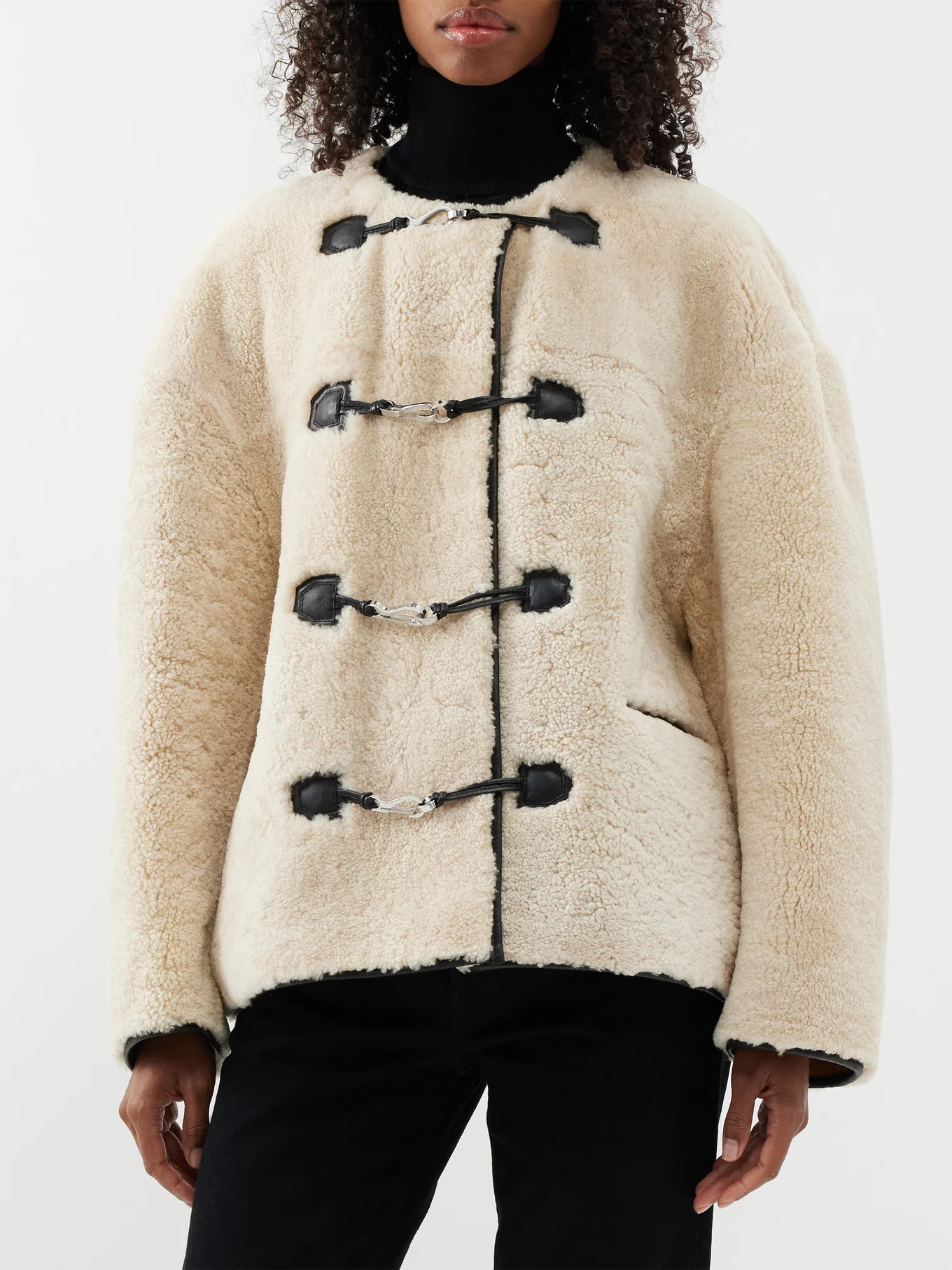 Teddy Shearling Clasp Jacket | Toteme | Matches (US)