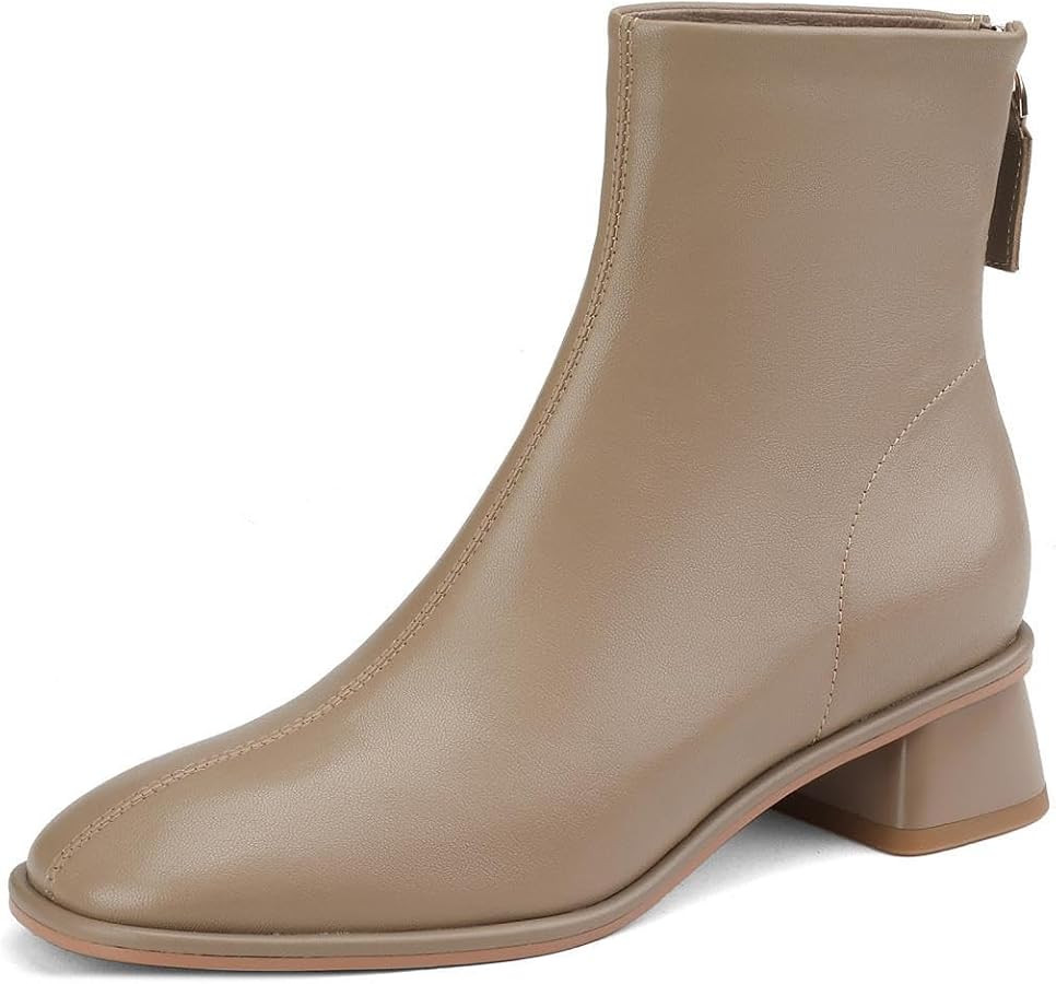 TinaCus Women's Block Heel Chelsea Boots | Amazon (US)