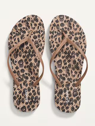 Patterned Flip-Flop Sandals for Women (Partially Plant-Based) | Old Navy (US)