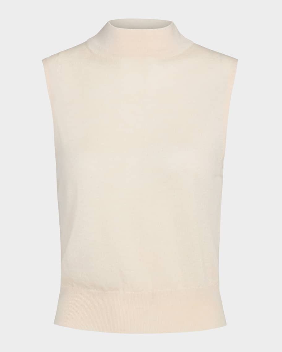 Sleeveless Mock-Neck Top | Neiman Marcus