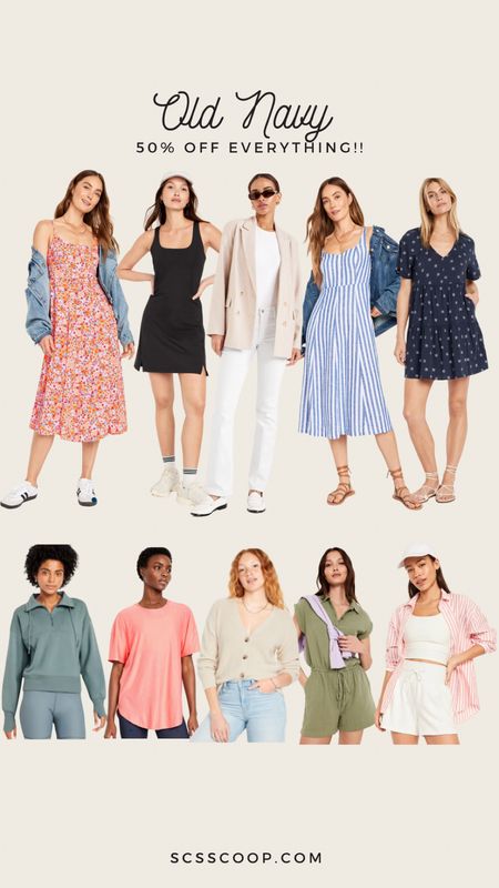 So many cute on trend spring clothes at Old Navy and they are all 50% off! Great options for spring break!

Floral dresses, my fav exercise dress, white jeans, blazers, work dresses, workout clothes and my fav cardigan all included 

#LTKfindsunder50 #LTKSeasonal #LTKsalealert