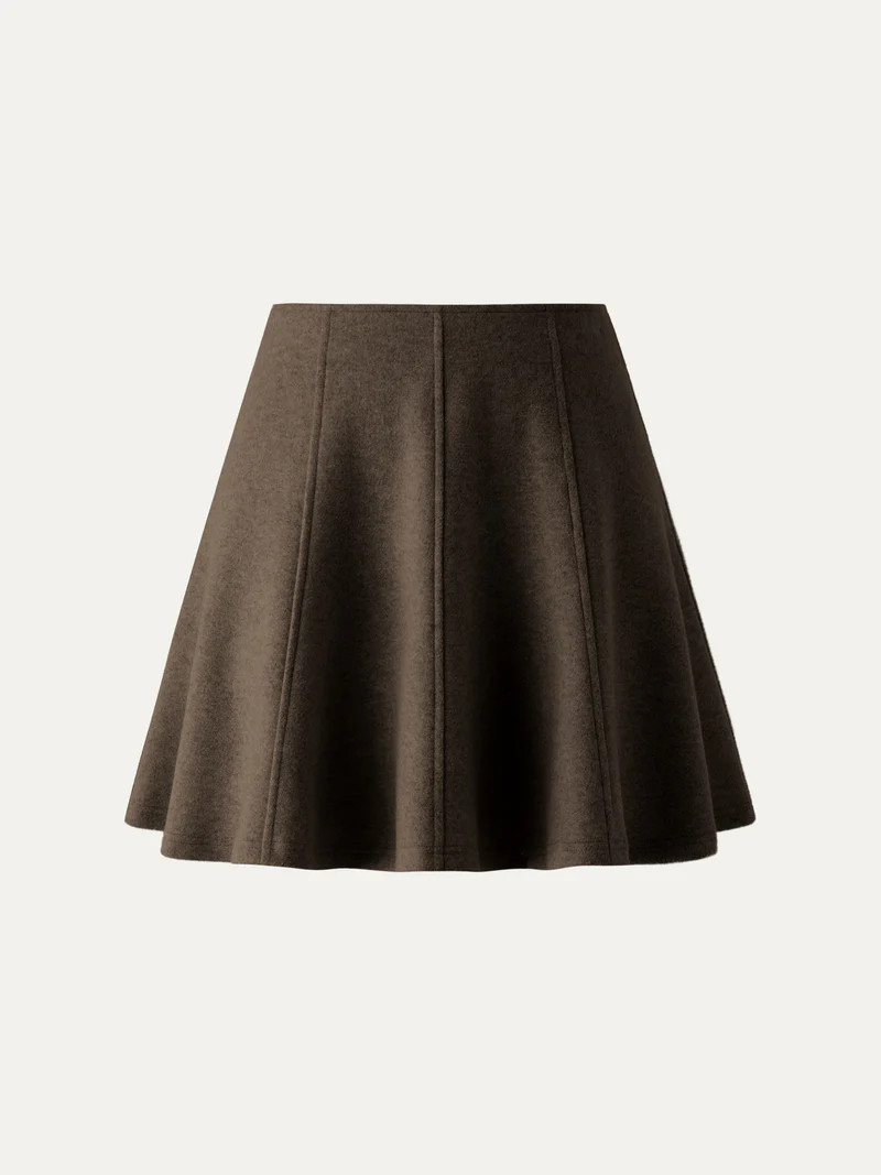 High Waisted Flare Hem Mini Skirt | OGLmove