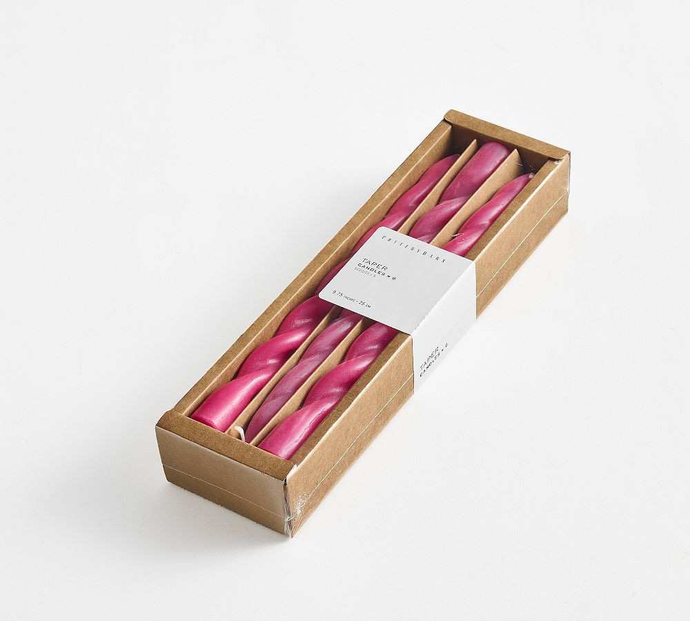 Spiral Taper Candles - Set of 6 | Pottery Barn (US)