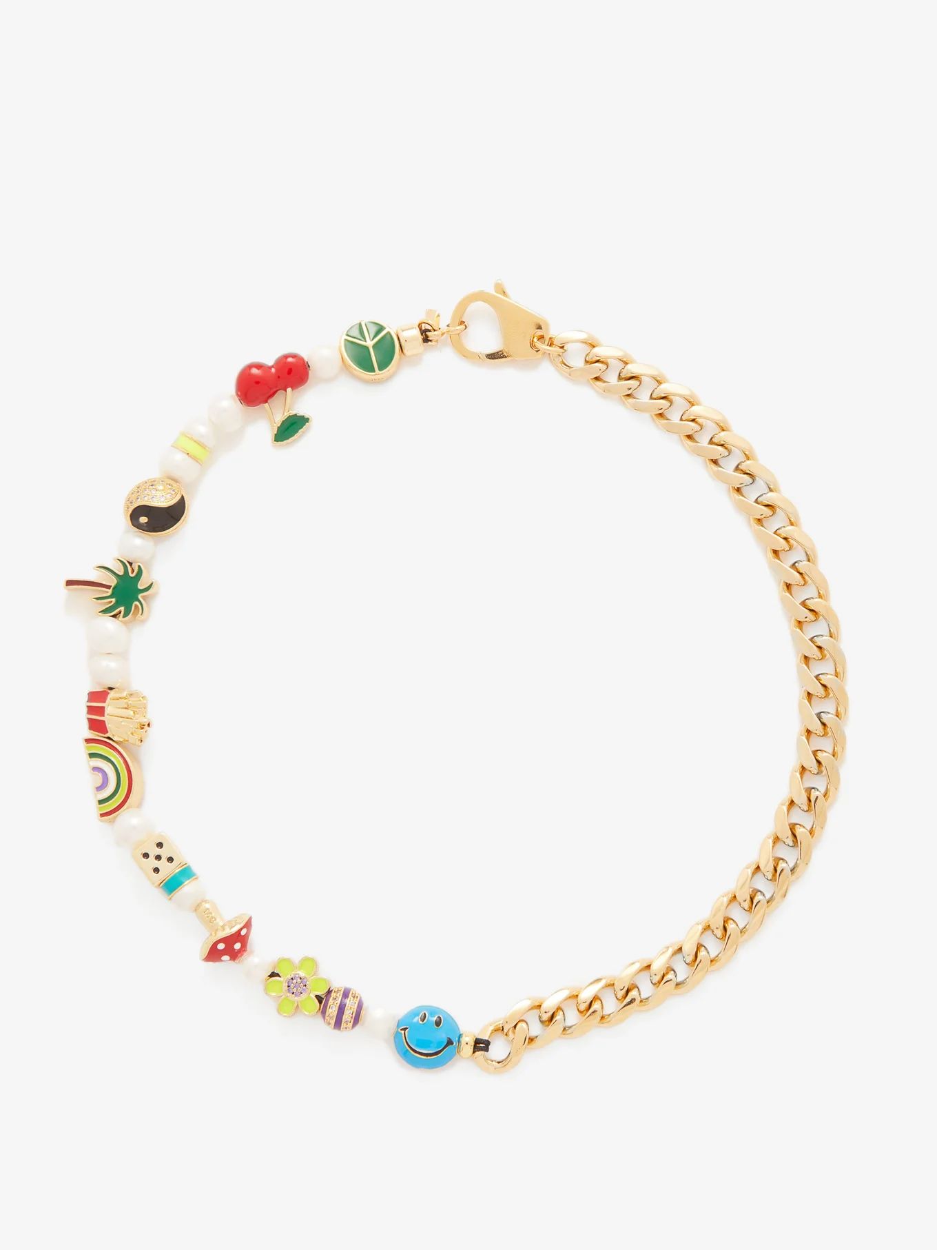 Showstopper enamel & 14kt gold-plated necklace | Matches (UK)