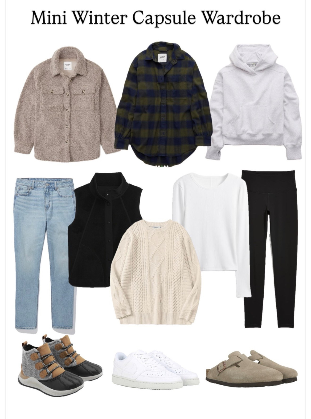 A mini capsule wardrobe you literally can now until it starts getting warm in Spring! #wintercapsulewardrobe #capsulewardrobe #winteroutfits #casualoutfits #casualwardrobe #oldnavy #amazon #gap 

#LTKFindsUnder50 #LTKSeasonal #LTKSaleAlert