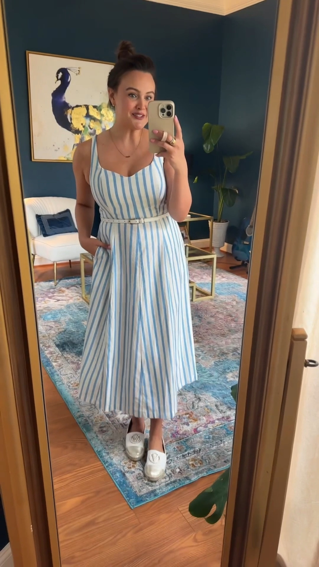 loving this striped linen dress for Summer!

wearing my normal Medium

#LTKSeasonal #LTKSaleAlert #LTKFindsUnder50