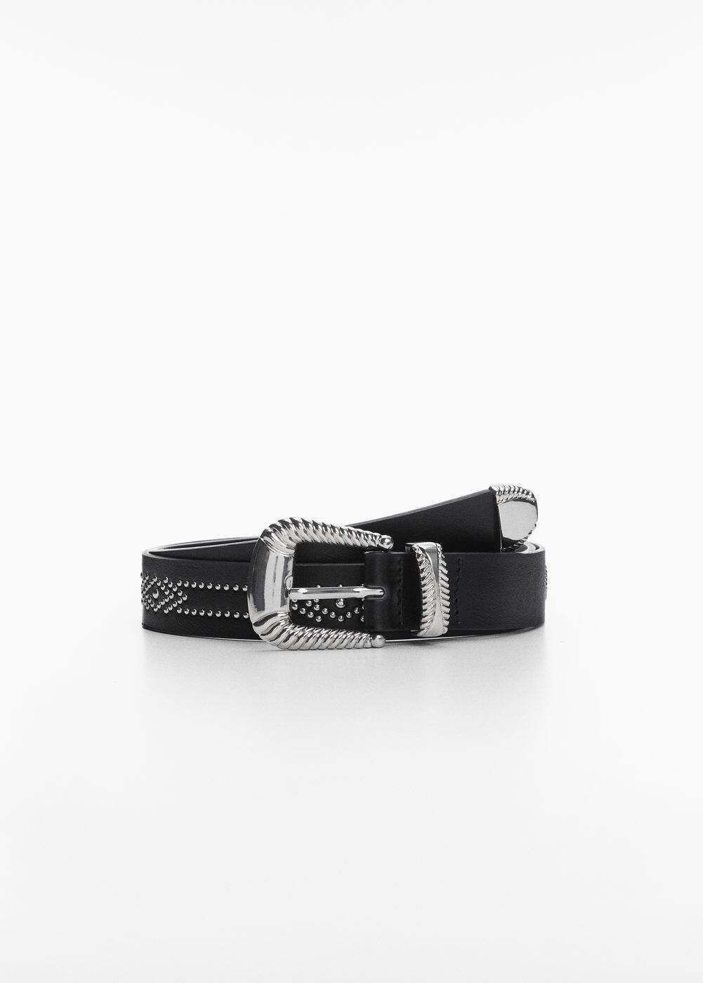 Embossed buckle belt | MANGO (US)