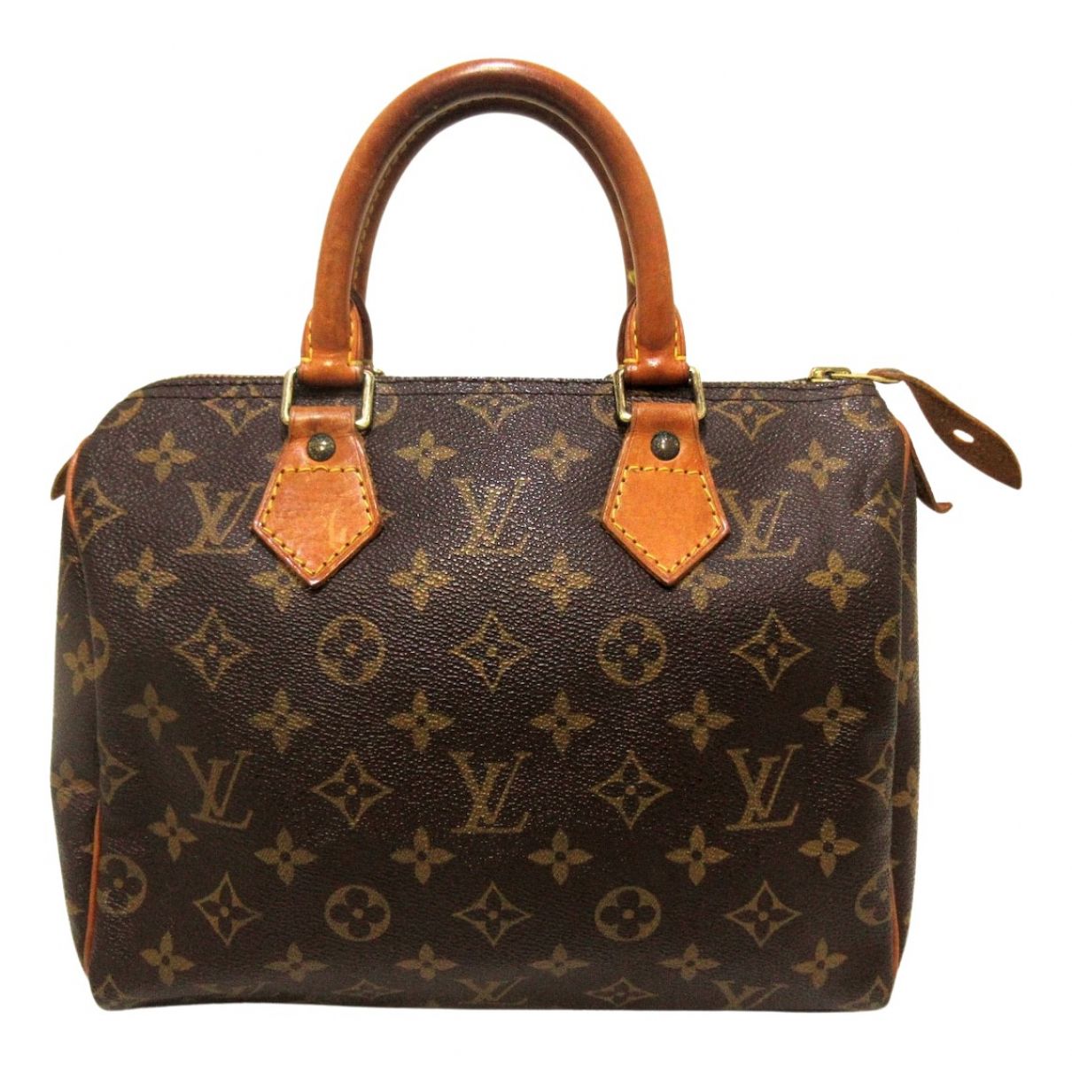 Louis Vuitton Speedy Brown Synthetic Handbags | Vestiaire Collective (Global)