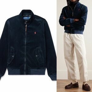 Polo by Ralph Lauren Men’s Blue Corduroy Bomber Jacket (S) | Poshmark