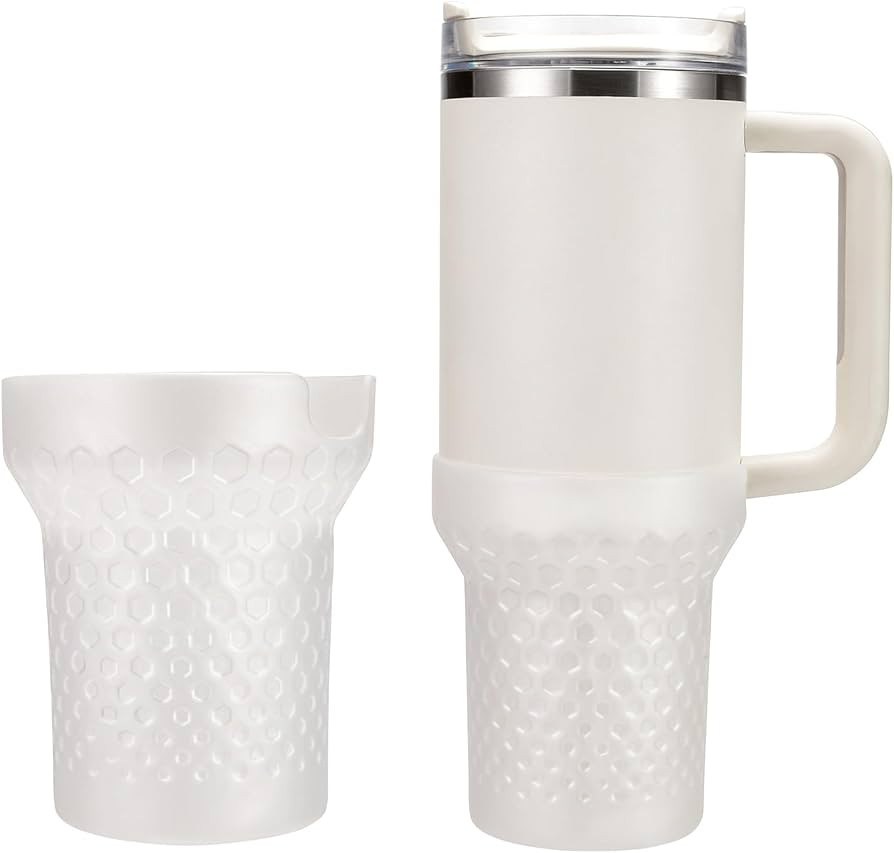 Silicone Boot for Stanley Cup 40oz, Clear Boot Sleeve Cover Fit with Stanley H2.0 and Quencher Ad... | Amazon (US)