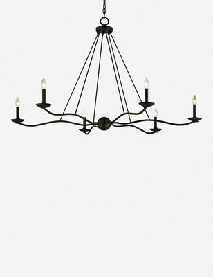 Atherton Chandelier, Black Small | Lulu and Georgia 