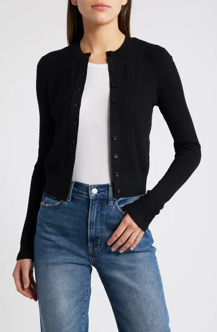 The Signature Open Knit Cardigan | Nordstrom
