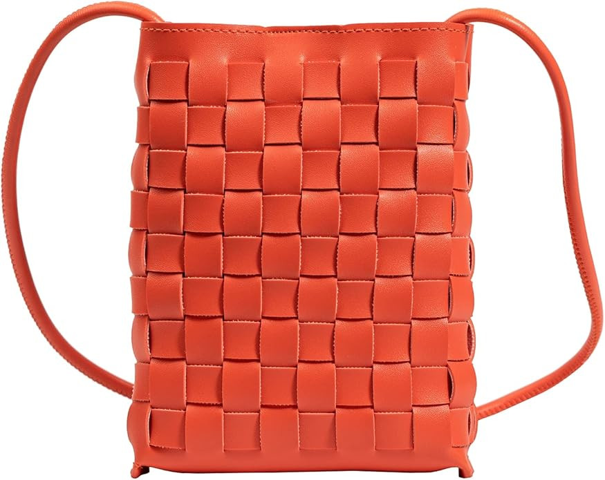 ONE2MAY Woven Small Crossbody Bags Cell Phone Purse for Women Teen Girls Small Shoulder Phone Bag... | Amazon (US)