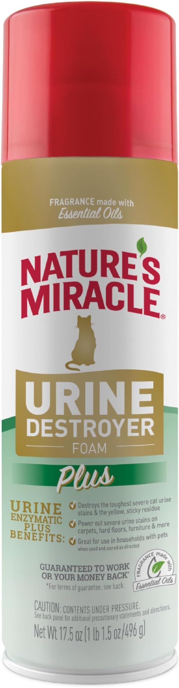 Nature's Miracle Urine Destroyer Plus for Dogs, 17.5 Ounces, Foaming Aerosol for Tough Urine Mess... | Amazon (US)