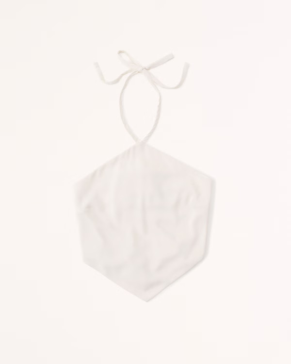 Cropped Halter Scarf Top | Abercrombie & Fitch (US)