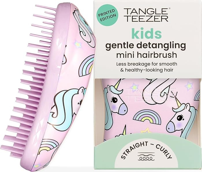 Tangle Teezer Original Detangler Mini Hair Brush for Kids, Unicorn Magic | Amazon (US)