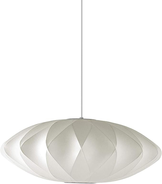 Herman Miller H763CC Nelson Crisscross Saucer Pendant Bubble Lamp, Medium, White | Amazon (US)