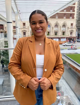 The "PSL"  or Pretty Sassy Lady Camel Boyfriend Fit Women's Blazer | PWR WMN 