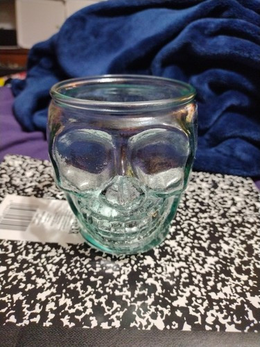 San Miguel Skull Glass Cup 100% Recycled Glass Halloween Gothic Decor Case of 6   | eBay | eBay US
