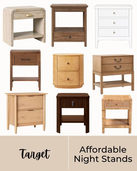 Target night stands that are affordable, home accents, dark wash, white oak, wood, white, styled home, affordable home, target home 

#LTKU #LTKStyleTip #LTKHome
