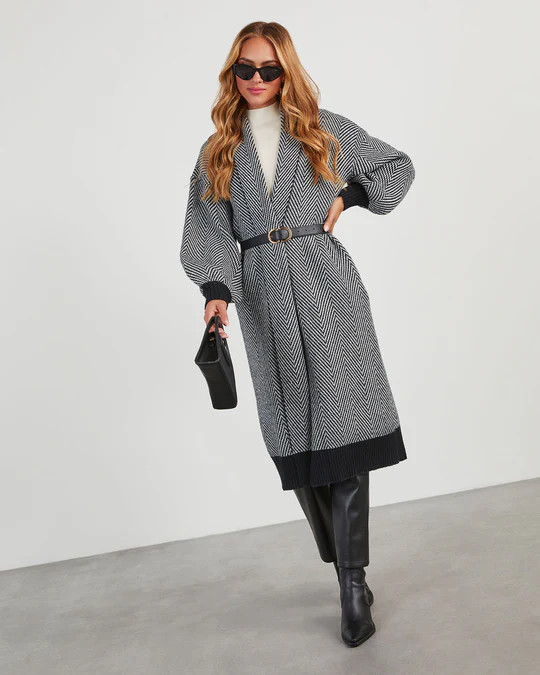 Herringbone Duster Cardigan | VICI