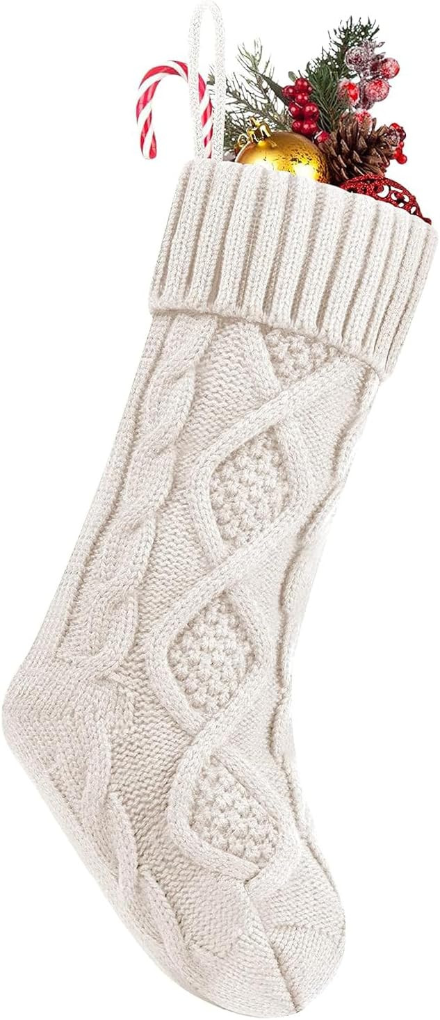 Personalized Stockings Christma, Christmas Stockings, 18 Inches Large Knitted Xmas Stocking for H... | Amazon (US)