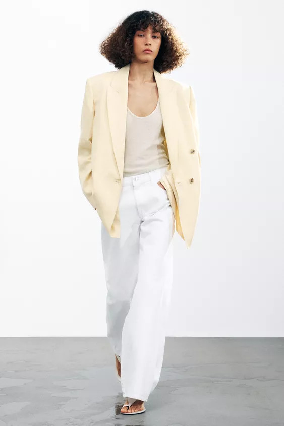 ZW COLLECTION WIDE-LEG LOW-RISE JEANS | Zara UK