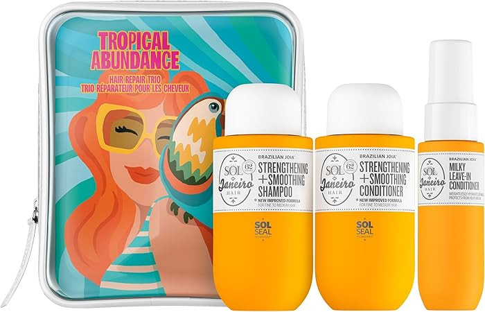 Sol de Janeiro Tropical Abundance Hair Repair Trio Travel Set | Jet Set | Sulfate Free Brazilian ... | Amazon (US)