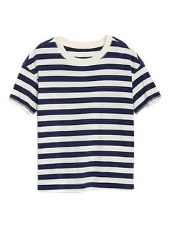Short-Sleeve Vintage Striped Easy T-Shirt for Women | Old Navy (US)