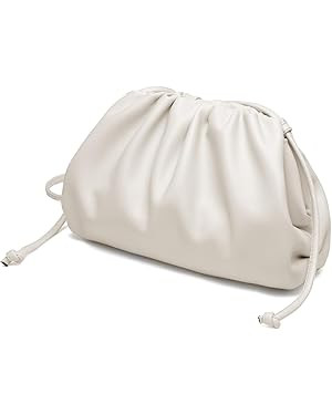 Huralona Dressy Pleated Vegan Leather Clutch Purse Super Soft Cloud Dumpling Clutch Bag for Women... | Amazon (US)