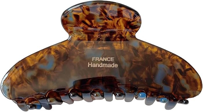 Wenlly large tortoise shell claw clip, 4.1 Inch cellulose acetate hair claw clips, marble non-sli... | Amazon (US)