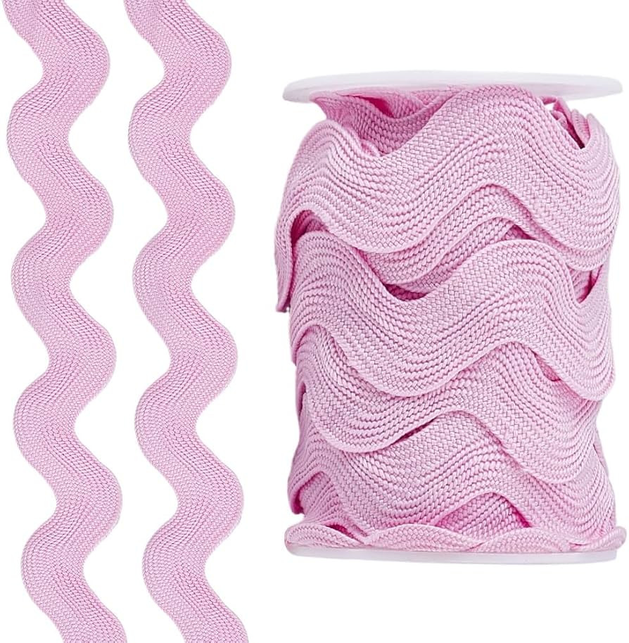 GORGECRAFT 10 Yards Wave Trim Ribbon 3/4 inch Wide Rick Rack Wave Bending Fringe Trim RIC Rac Zig... | Amazon (US)